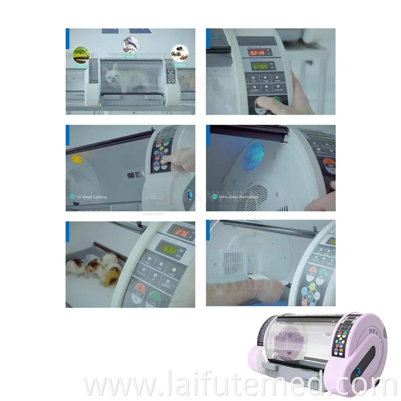 Sy-Wuc-1803 Portable Pet Clinic ICU Oxygen Pet Incubator